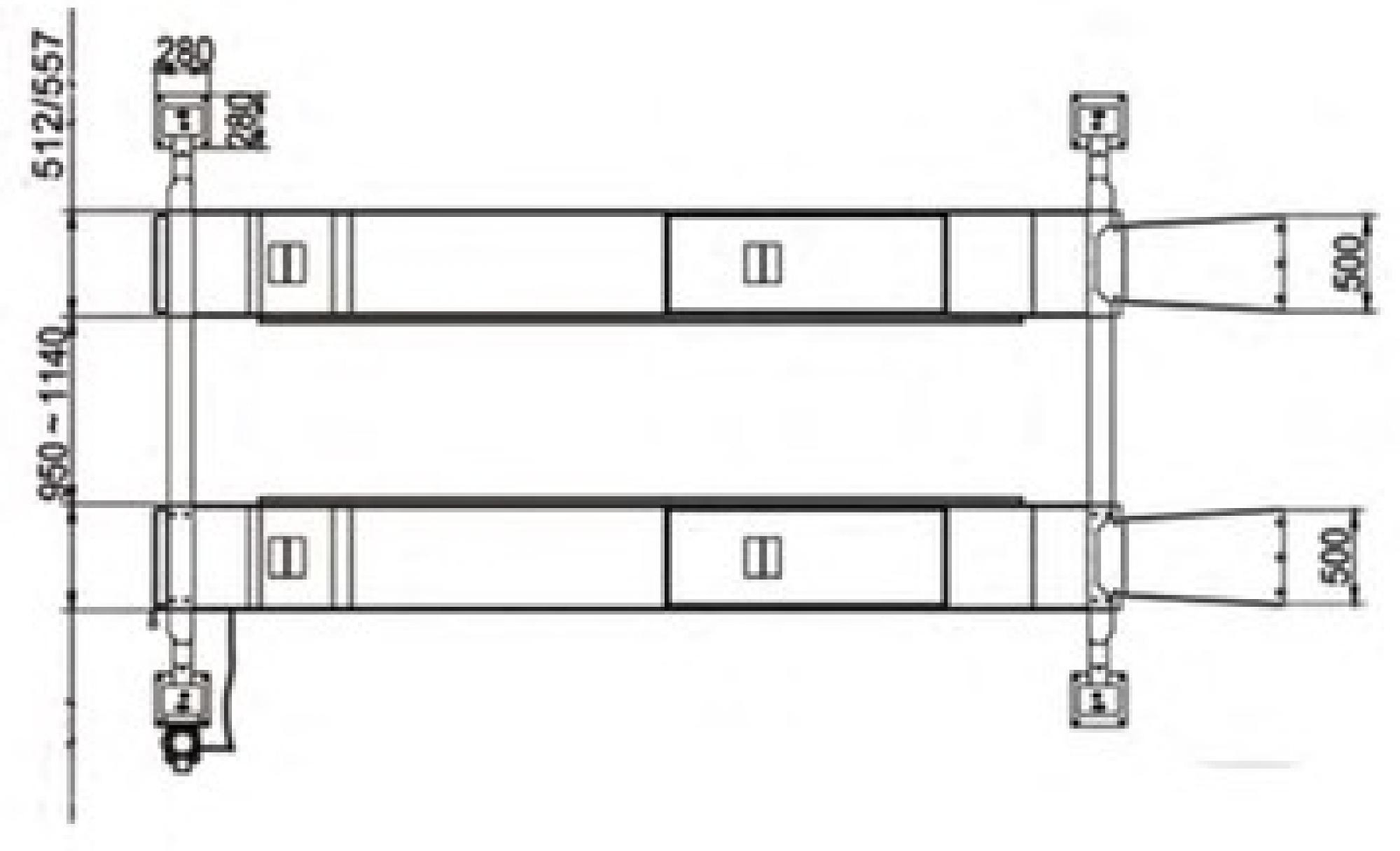 Elevador de cuatro columnas 4QJY4.0-A - Imagen 4