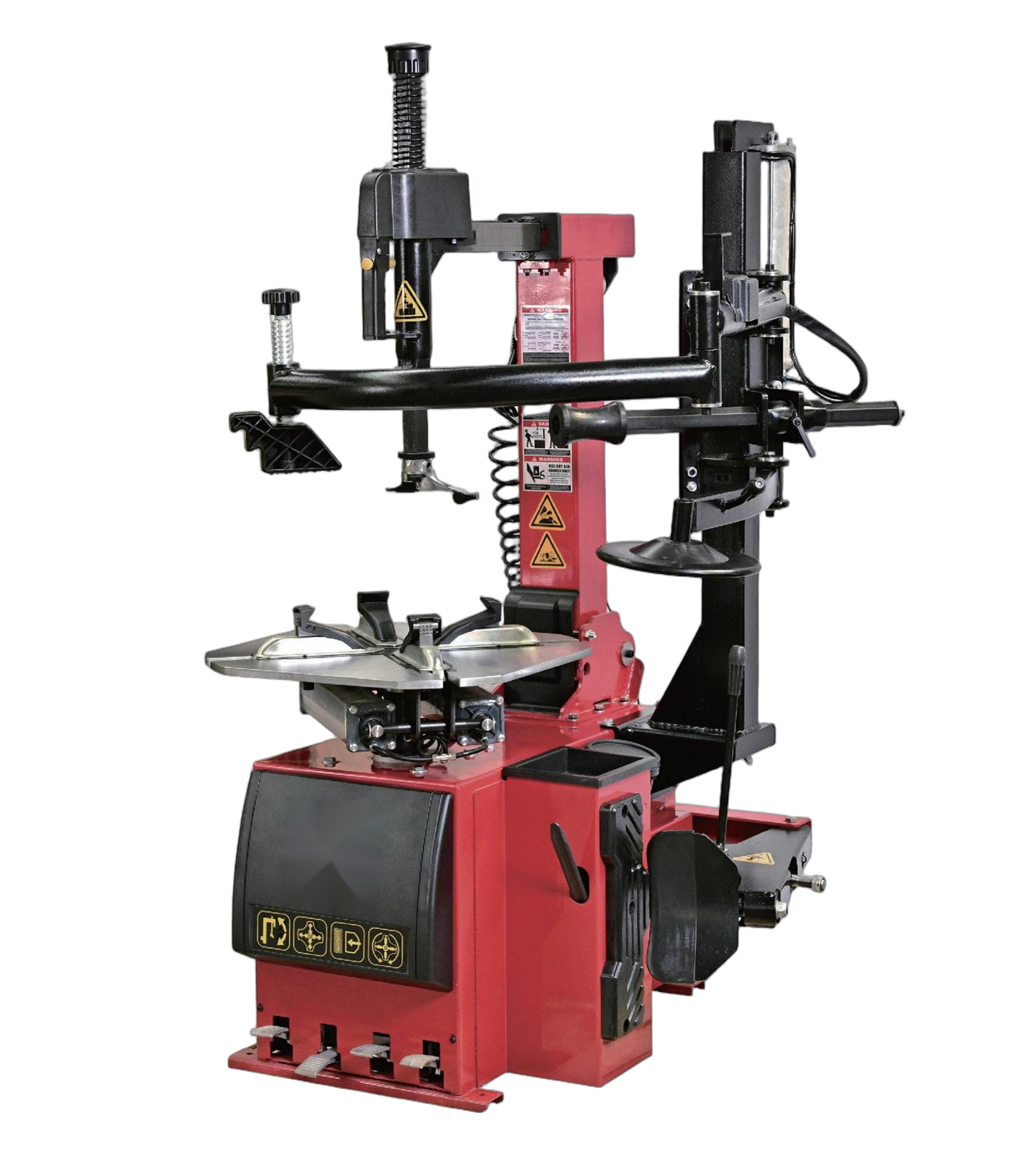 Cambiador de neumáticos basculante 10"-24" con asistencia de potencia derecha F-596